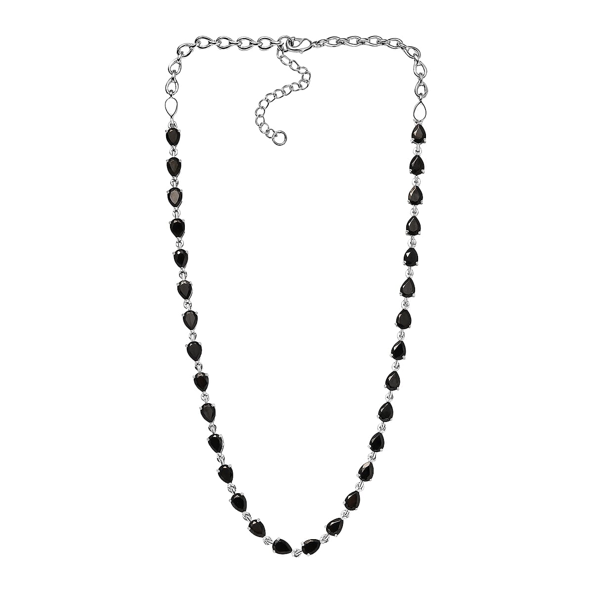 EverTrue Elite Shungite 12.50 ctw Necklace Platinum Over Copper 18 Inches image number 3