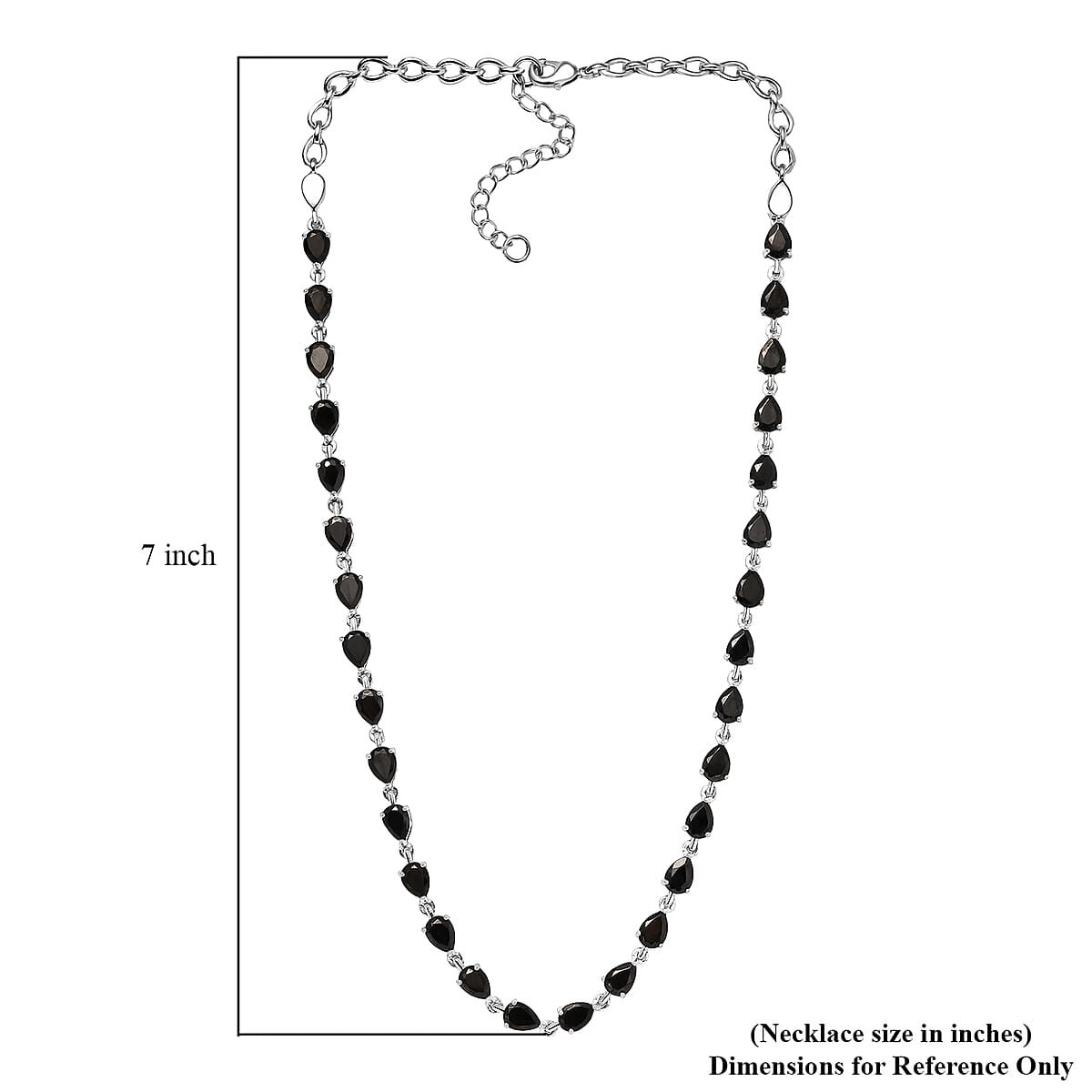 EverTrue Elite Shungite 12.50 ctw Necklace Platinum Over Copper 18 Inches image number 5