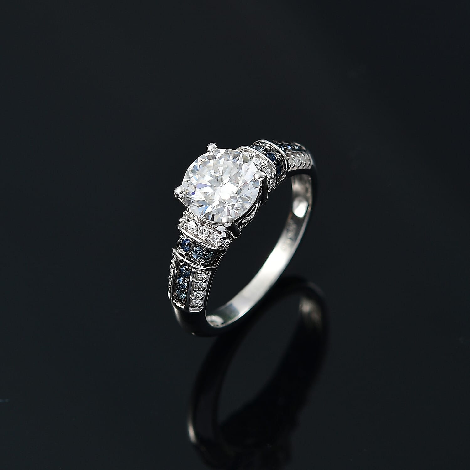 Moissanite & Blue Sapphire / 10 - Product card gallery slide 2 (9432656445695)