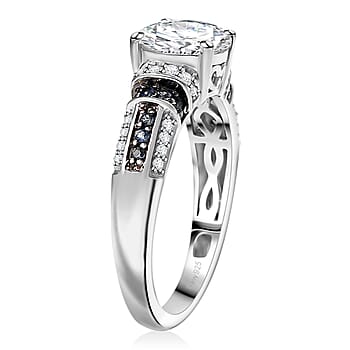Moissanite & Blue Sapphire / 10 - Product card gallery slide 4 (10177937899833)