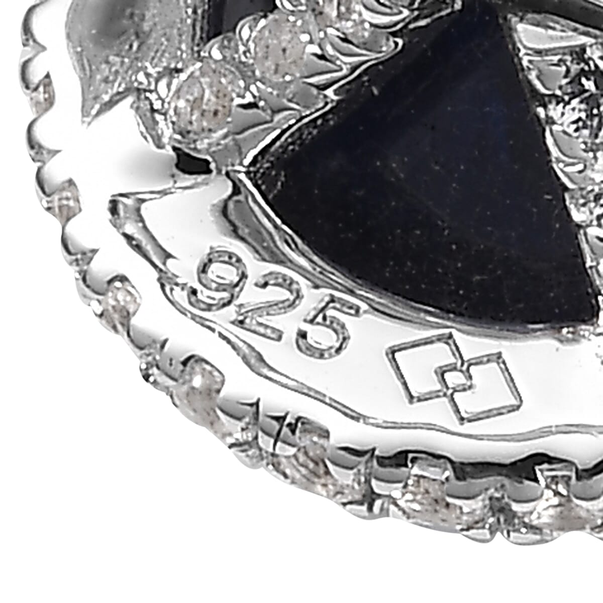 Lab Created Blue and White Sapphire 3.50 ctw Ring in Rhodium Over Sterling Silver (Size 7.0)