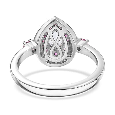 D'Joy Premium Mangoro Aquamarine and Multi Gemstone 0.80 ctw Ocean Empress Ring in 18K Vermeil RG and Rhodium Over Sterling Silver (Size 10.0)