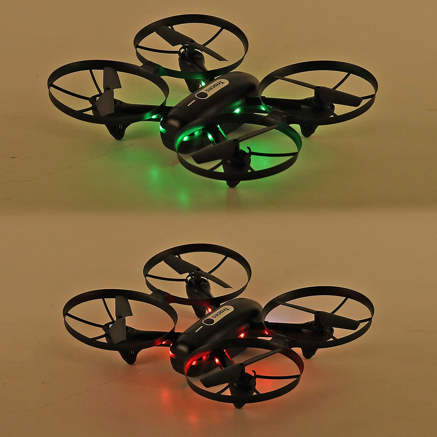 Black 4-Axis Aerocraft Remote Control Toy with Remote and Gloves