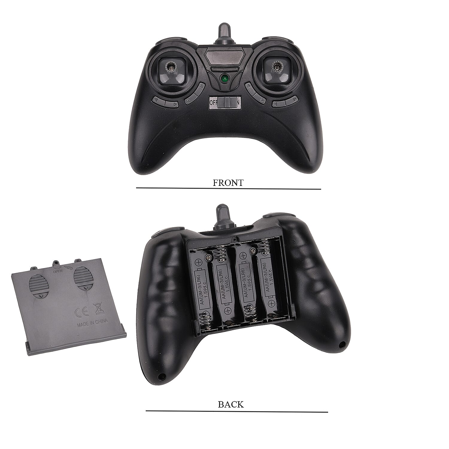 Black 4-Axis Aerocraft Remote Control Toy with Remote and Gloves