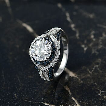 Moissanite & Blue Sapphire / 7 - Product card gallery slide 2 (10177938784569)