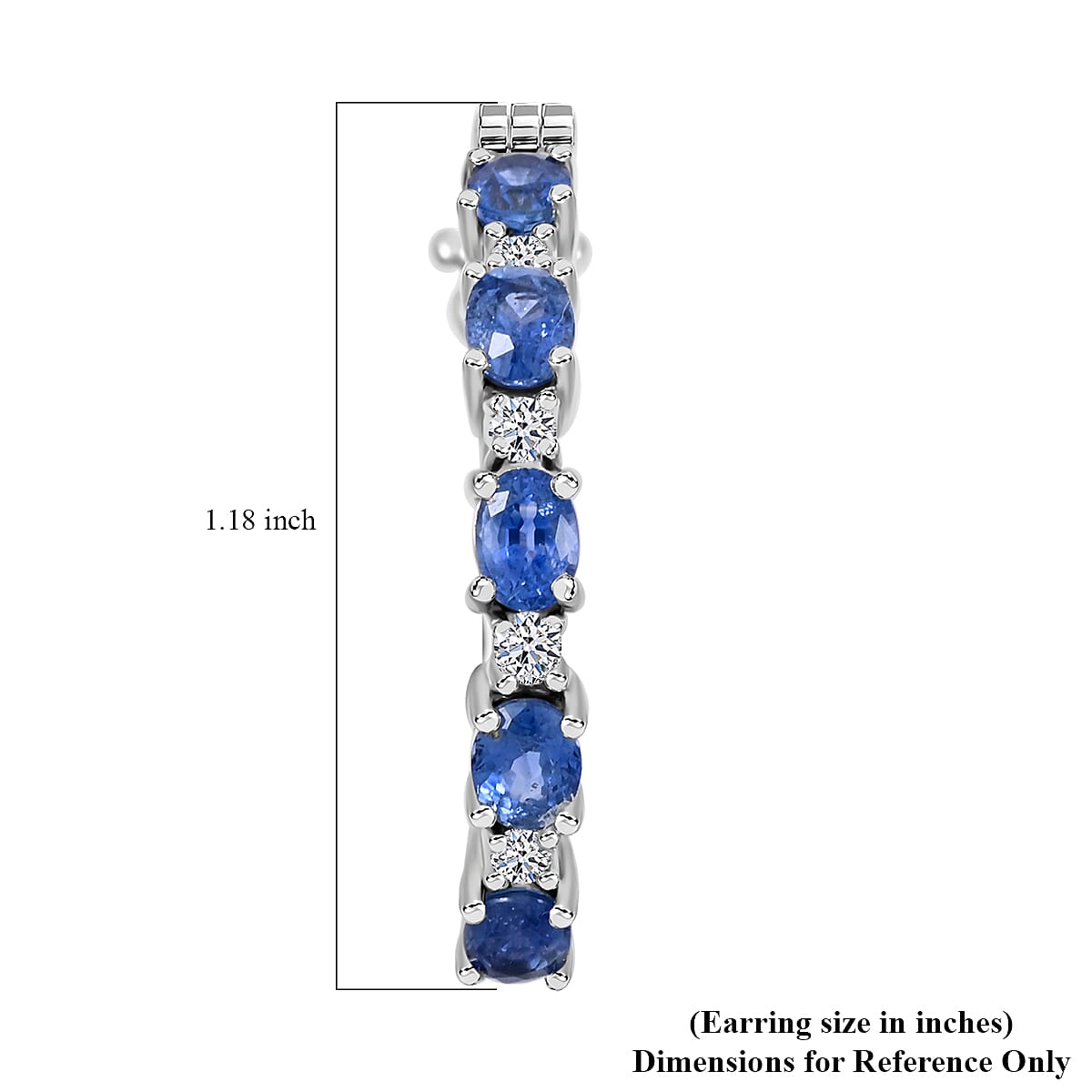 Buy Ceylon Blue Sapphire and Luxuriant Lab Grown Diamond 2.65 ctw