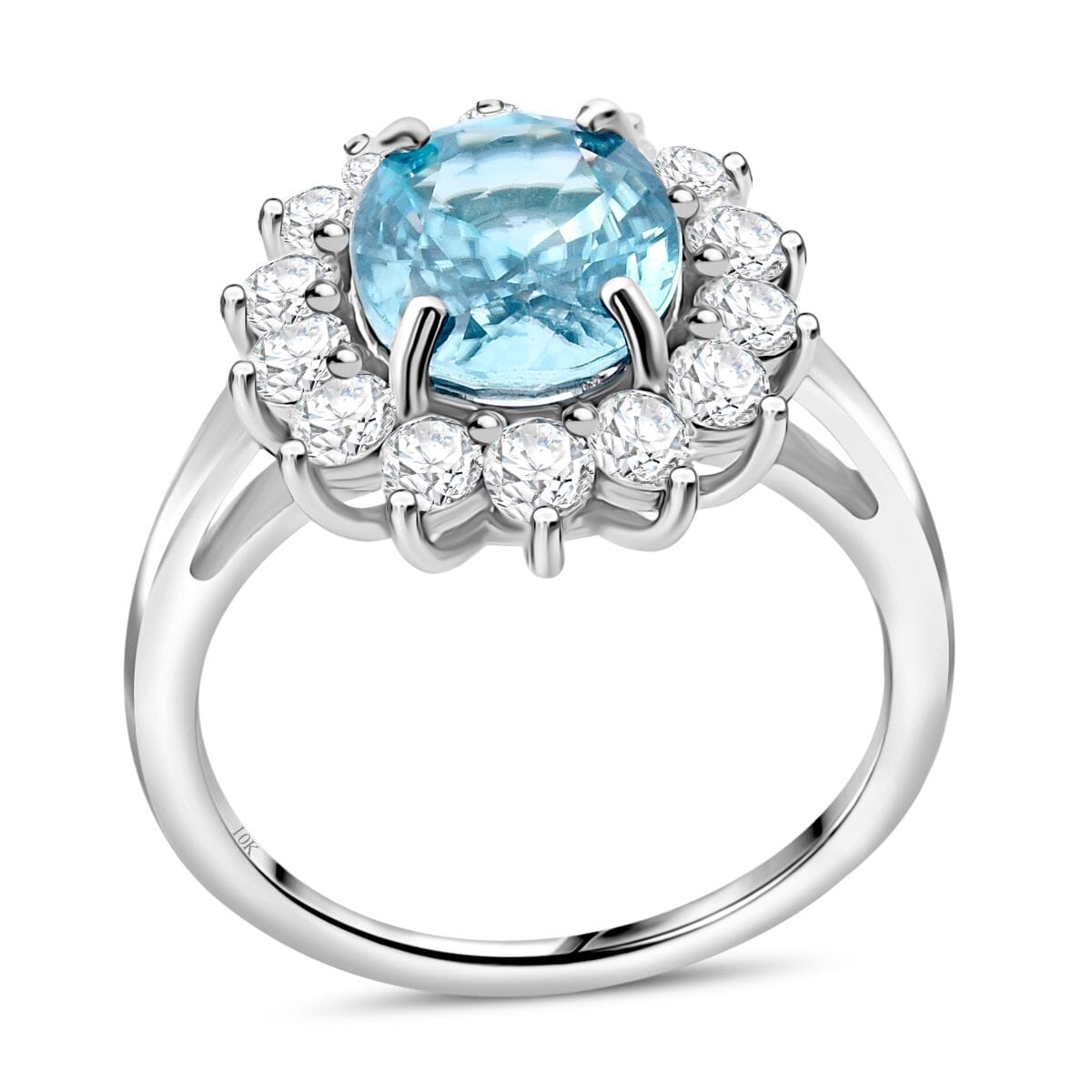 Buy Luxuriant 10K White Gold AAA Cambodian Blue Zircon, Lab Buy Luxuriant 10K White Gold AAA Cambodian Blue Zircon, Lab