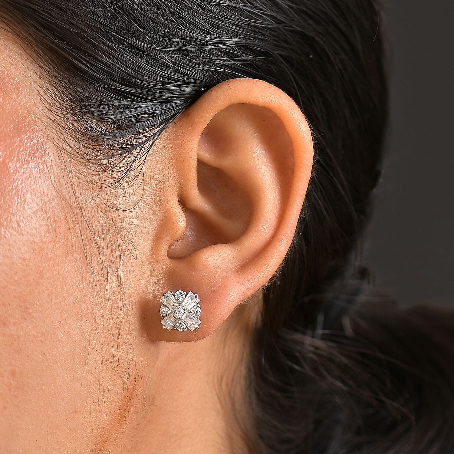 Rhodium Over Sterling Silver - Product card gallery slide 3 (9432664178943)