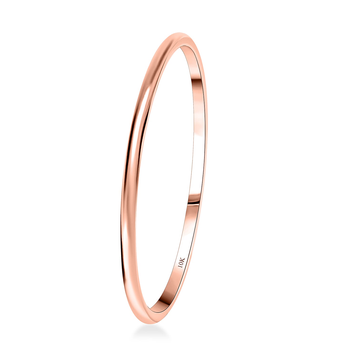 Luxoro Bangle Bracelet in 10K Rose Gold (7.25 In) 16.60 Grams