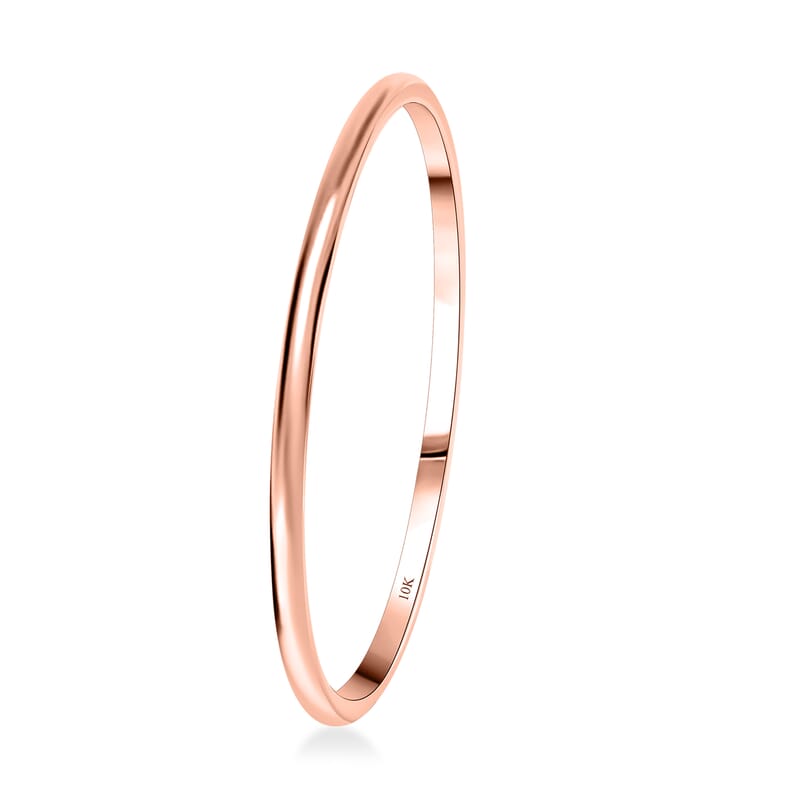 Luxoro Bangle Bracelet in 10K Rose Gold (7.25 In) 16.60 Grams