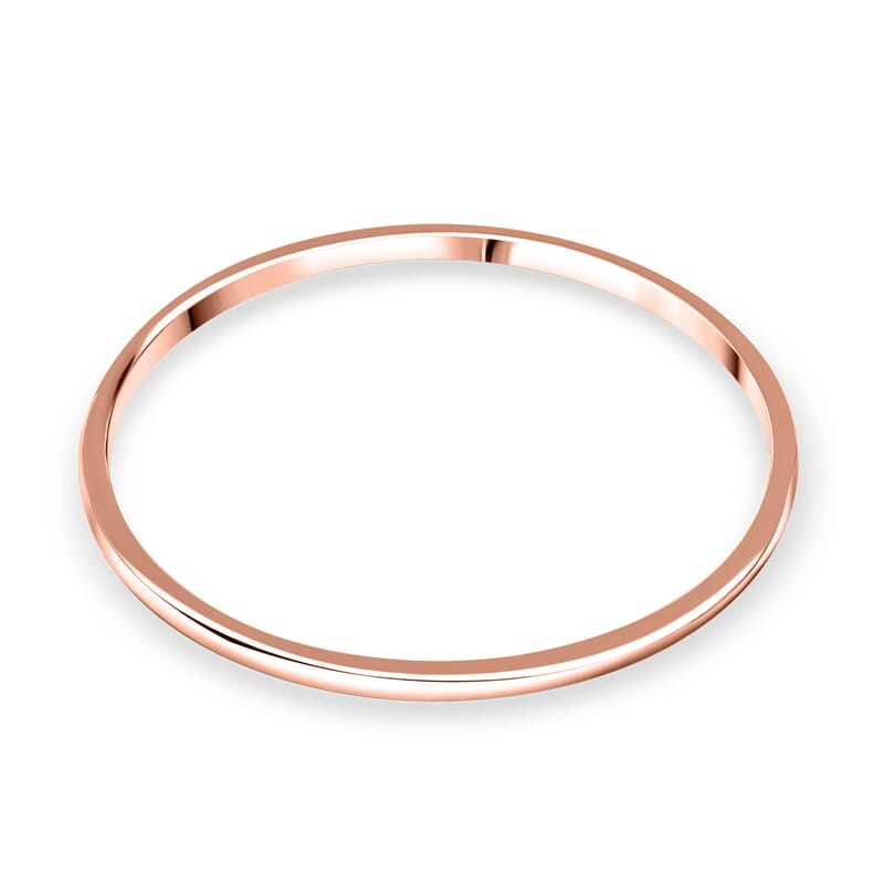 Luxoro Bangle Bracelet in 10K Rose Gold (7.25 In) 16.60 Grams