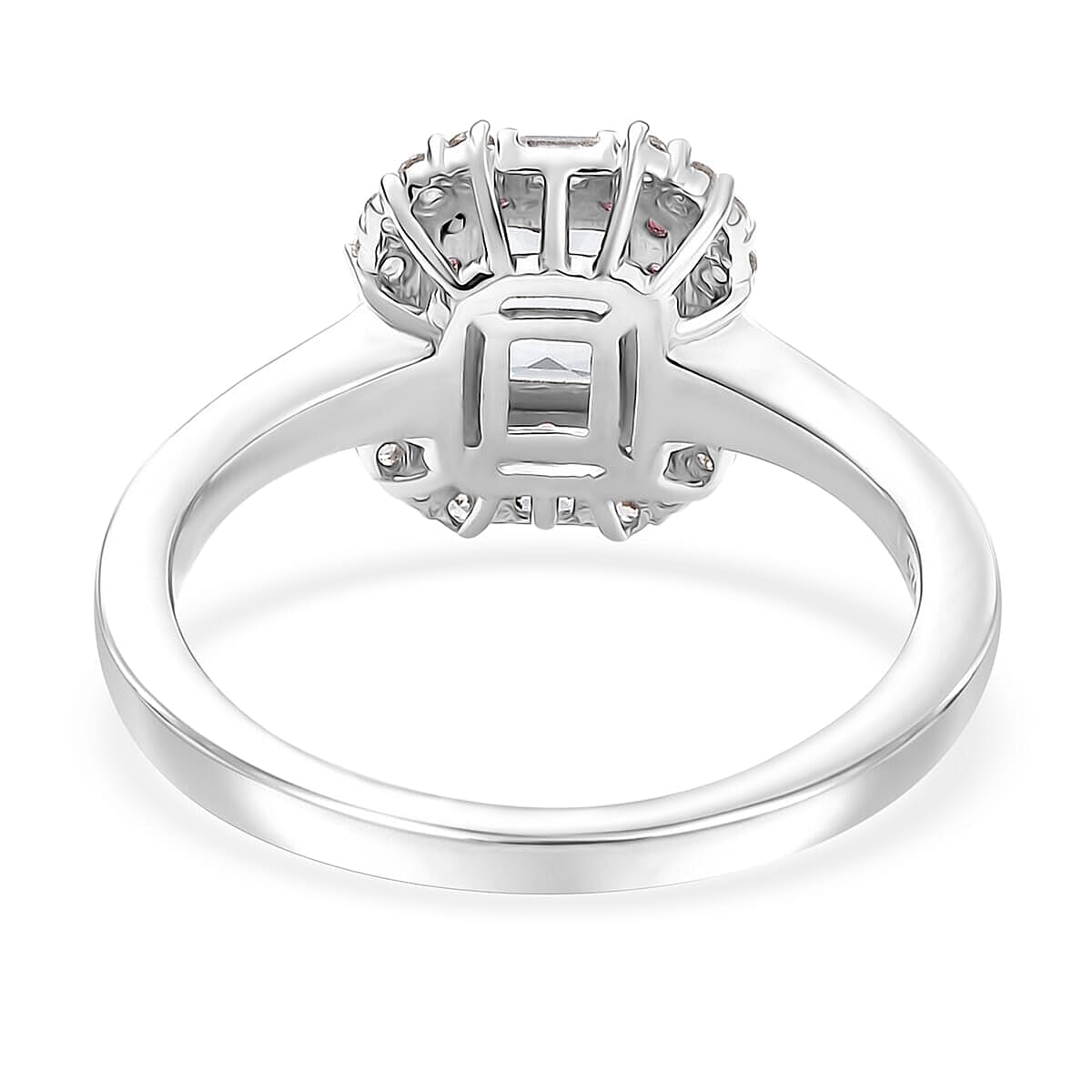 D'Joy Premium Mangoro Aquamarine and Multi Gemstone 1.00 ctw Ocean Serenade Ring in 18K Vermeil RG and Rhodium Over Sterling Silver (Size 10.0)