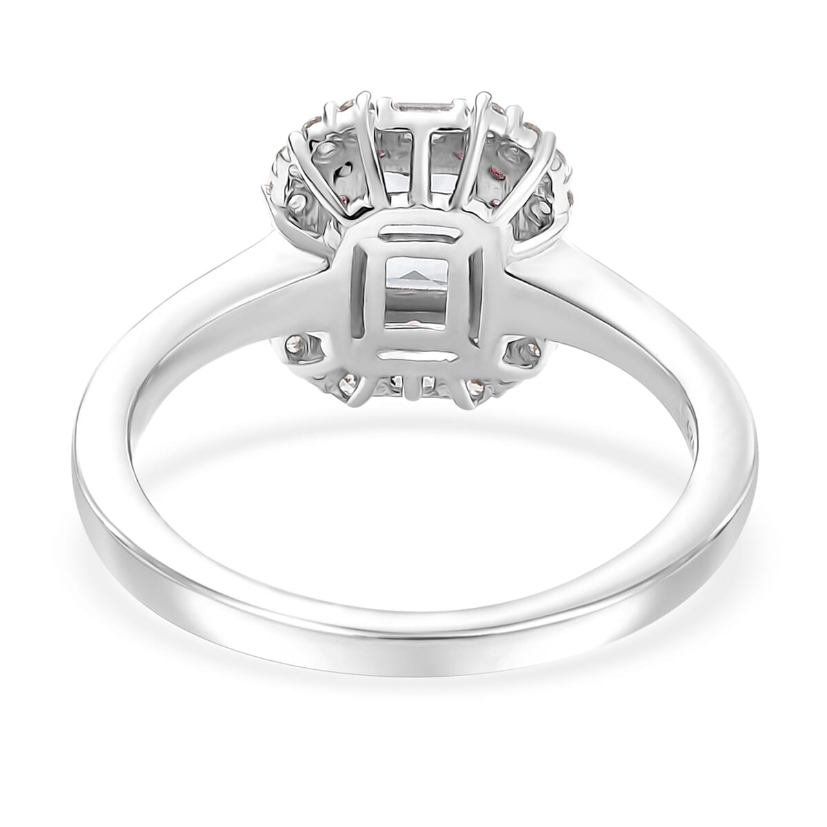 D'Joy Premium Mangoro Aquamarine and Multi Gemstone 1.00 ctw Ocean Serenade Ring in 18K Vermeil RG and Rhodium Over Sterling Silver (Size 7.0) image number 4