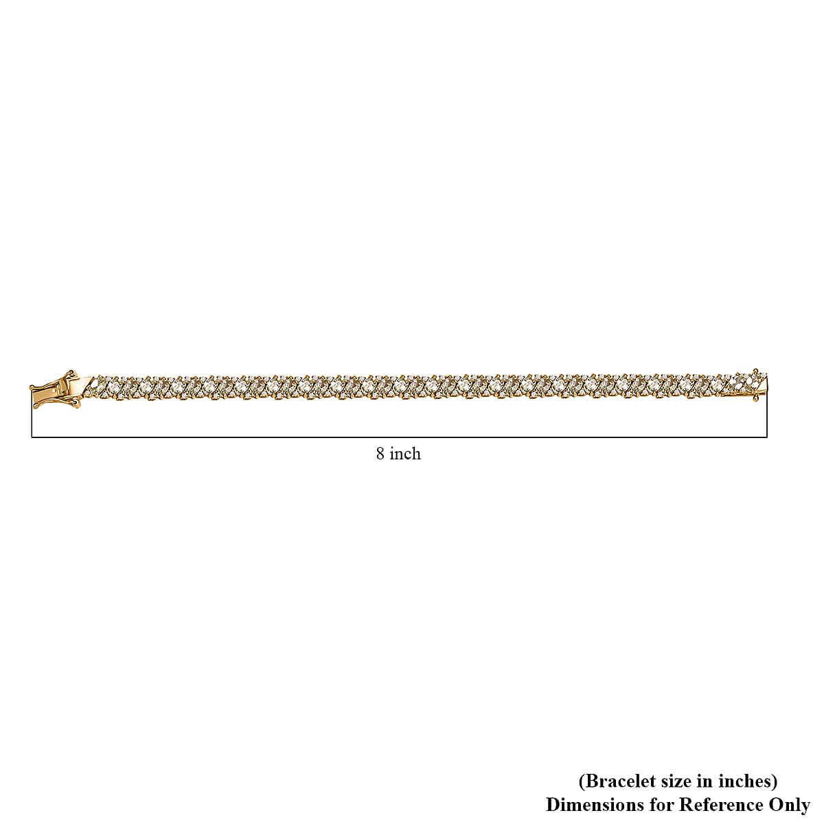 D'Joy Madagascar Yellow Apatite and White Zircon 10.60 ctw Tennis Bracelet in 18K Vermeil Yellow Gold Over Sterling Silver (7.25 In) image number 4