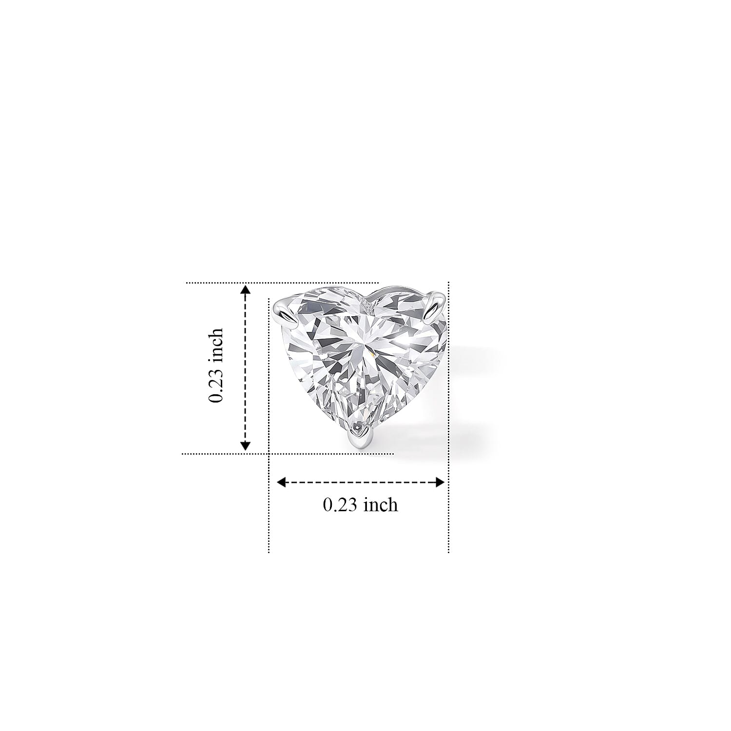 Luxuriant Lab Grown Diamond G-H SI 1.00 ctw Earrings in Platinum Over Sterling Silver