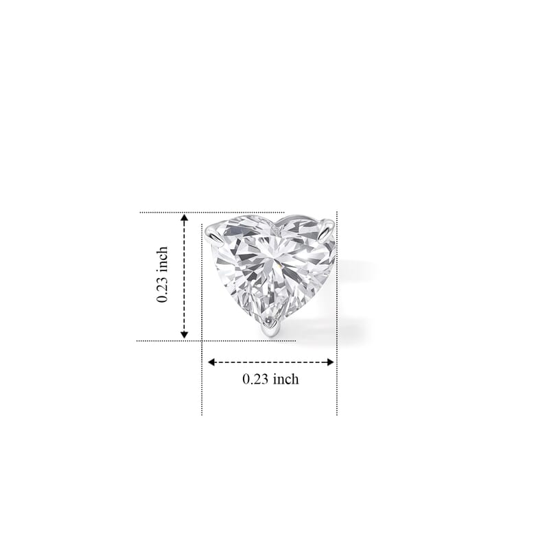 Luxuriant Lab Grown Diamond G-H SI 1.00 ctw Earrings in Platinum Over Sterling Silver