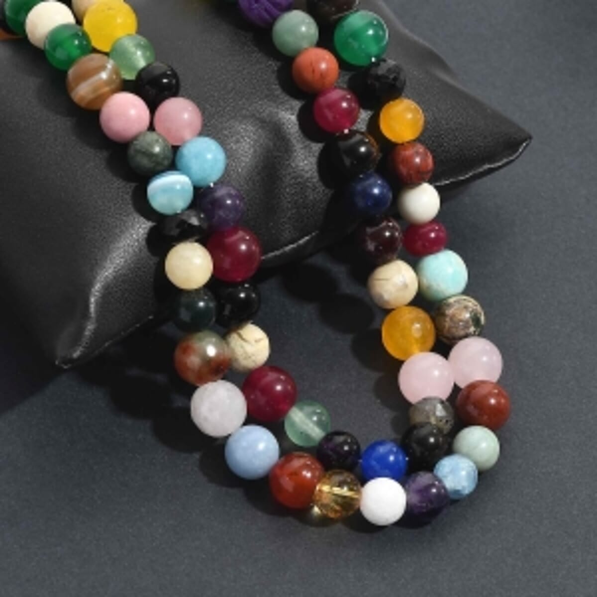 Multi Gemstones 500.00 ctw Necklace (36 Inches) image number 1