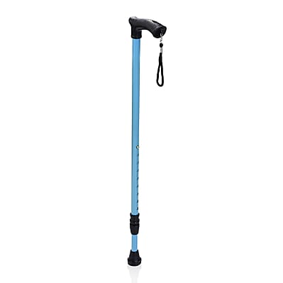 Light Weighted Mild Steel Body Set of 2 Strong Walking Stick with Adjustable Height