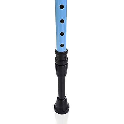 Light Weighted Mild Steel Body Set of 2 Strong Walking Stick with Adjustable Height