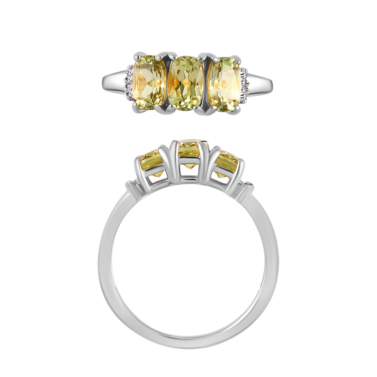 Rhapsody AAAA Turkizite and E-F VS2 Diamond Ring in 950 Platinum (Size 10.0) 4.50 Grams 1.70 ctw image number 3