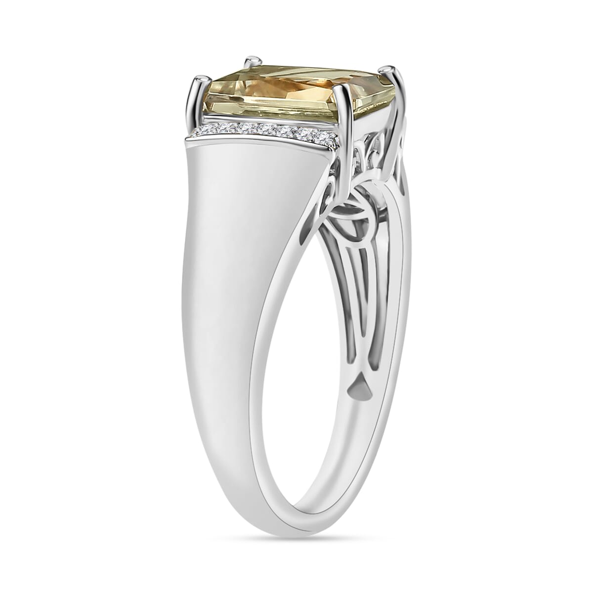 Rhapsody  AAAA Turkizite and E-F VS2 Diamond 4.10 ctw Mens Ring in 950 Platinum (Size 11.0) image number 2