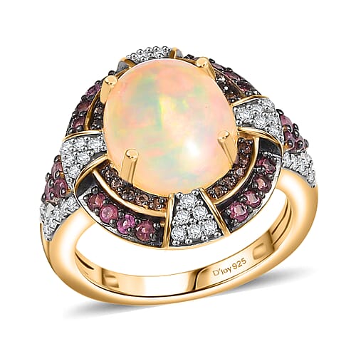 Ethiopian Welo Opal & Ceylon Blue Sapphire / 8 - Product card gallery slide 1 (9432671682815)