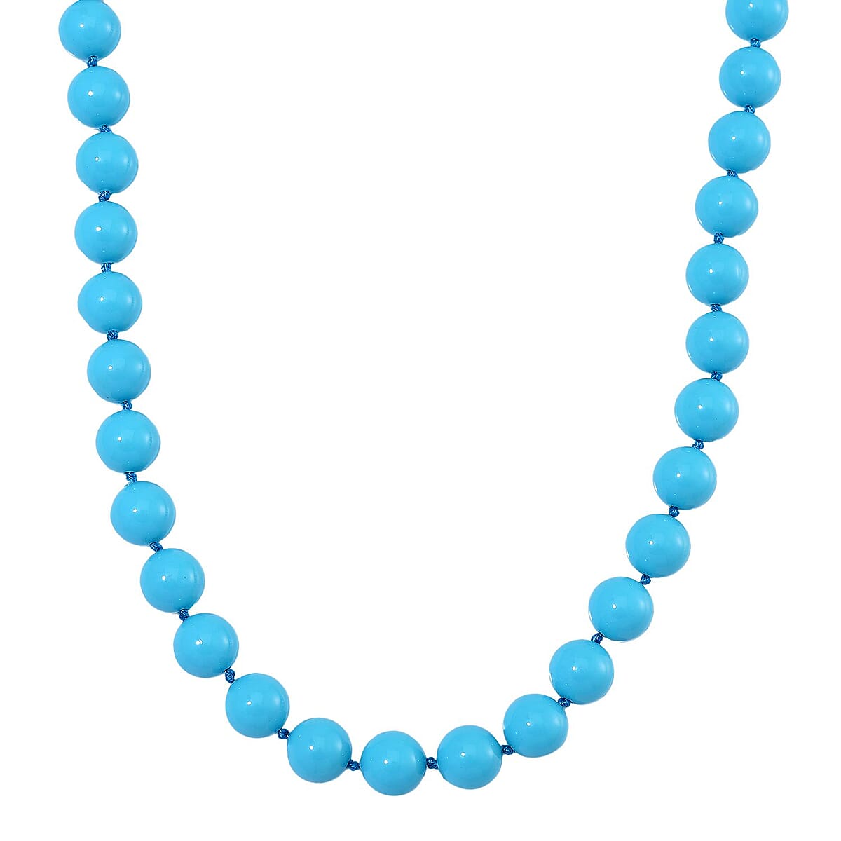 Doorbuster Sleeping Beauty Color Shell Pearl Necklace 20 Inches in Stainless Steel image number 0