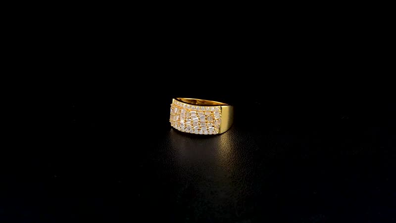Moissanite Ring in 18K Vermeil YG Over Sterling Silver (Size 10.0) 1.15 ctw