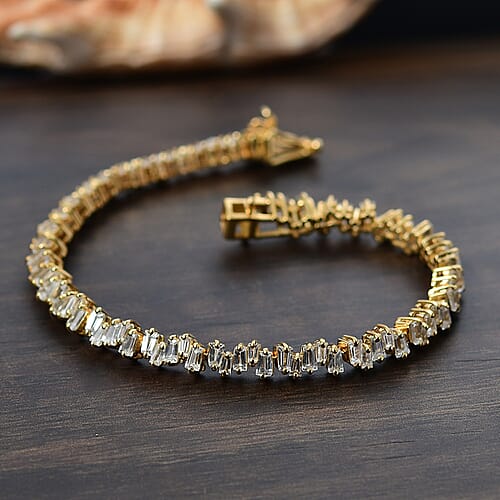 Yellow Gold Over Sterling Silver / 6.5 Inches - Product card gallery slide 2 (10177946288441)