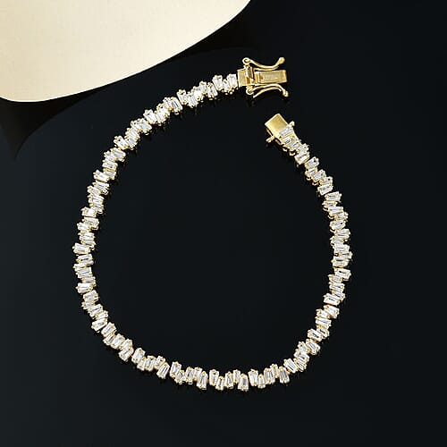 Yellow Gold Over Sterling Silver / 7.25 Inches - Product card gallery slide 2 (9432671158527)