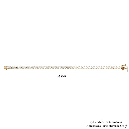Yellow Gold Over Sterling Silver / 8 Inches - Product card gallery slide 3 (10177946288441)