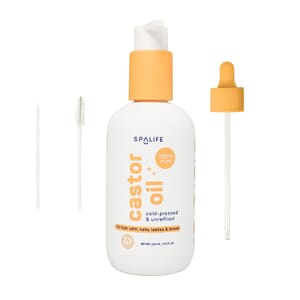 SpaLife Multi-Purpose Castor Oil Serum - Peach Bottle with Pump (Ships in 3-5 Business Days)