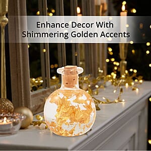22K Gold Fortuna Flakes in Glass Bottle Handmade in Spain