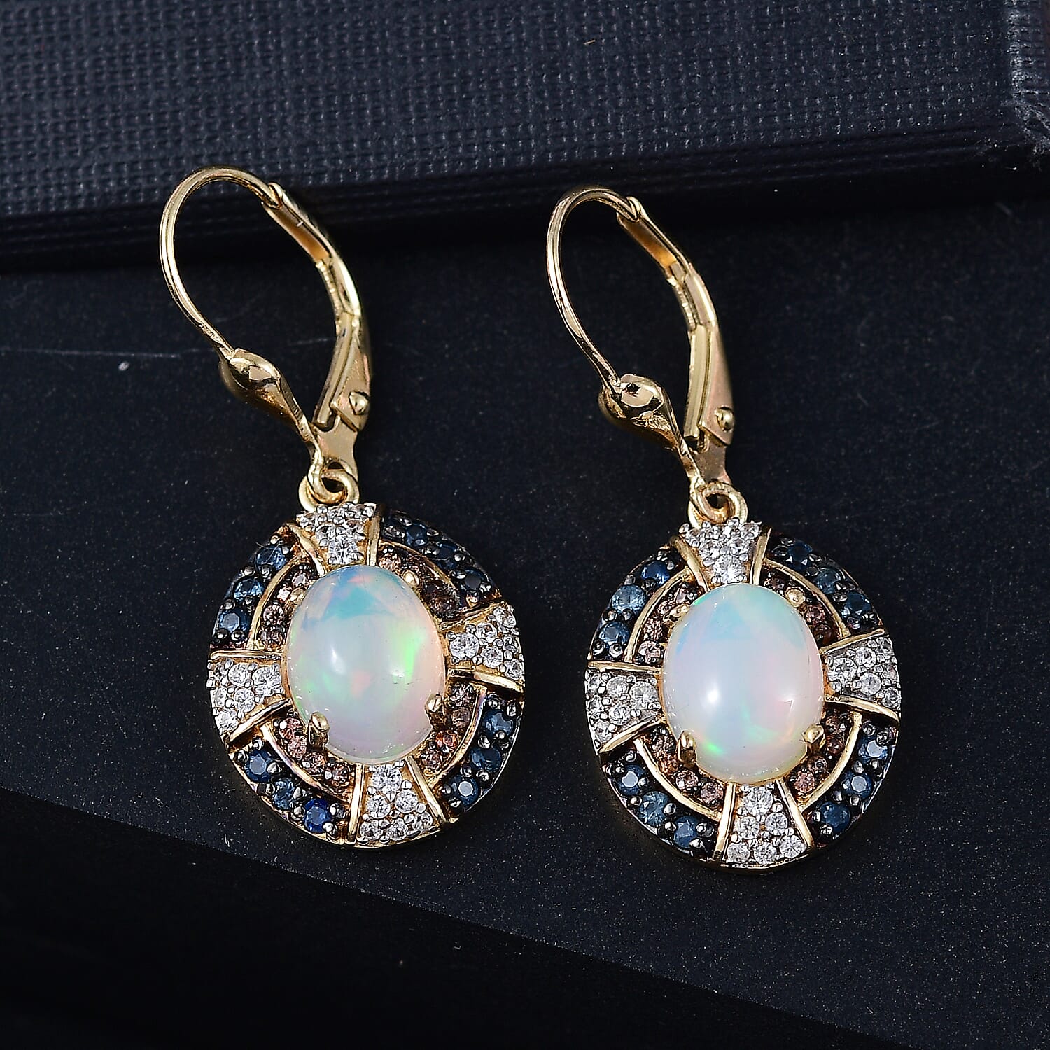 Ethiopian Welo Opal & Ceylon Blue Sapphire - Product card gallery slide 2 (9432671944959)