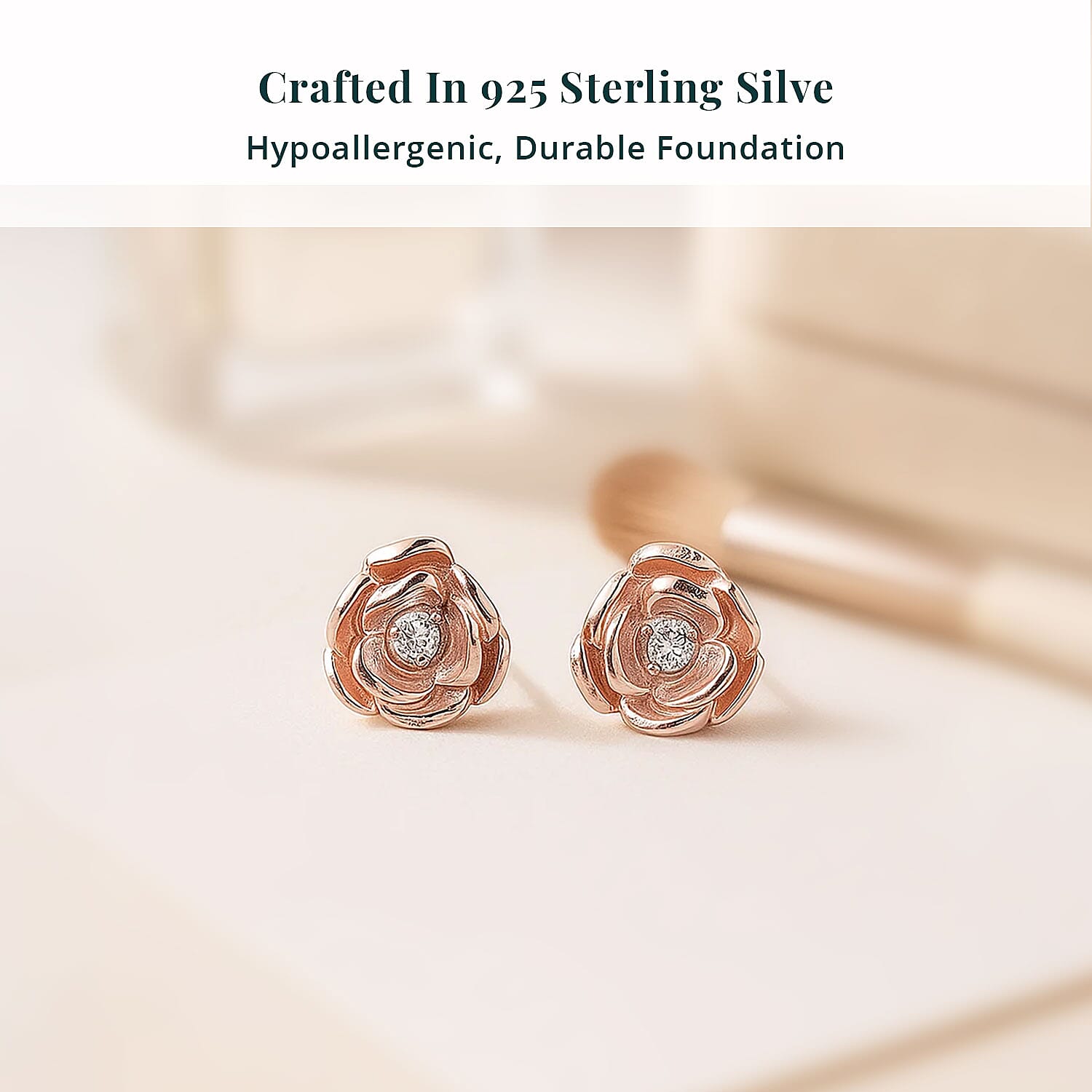 Rose Gold Over Sterling Silver - Product card gallery slide 3 (10177947140409)