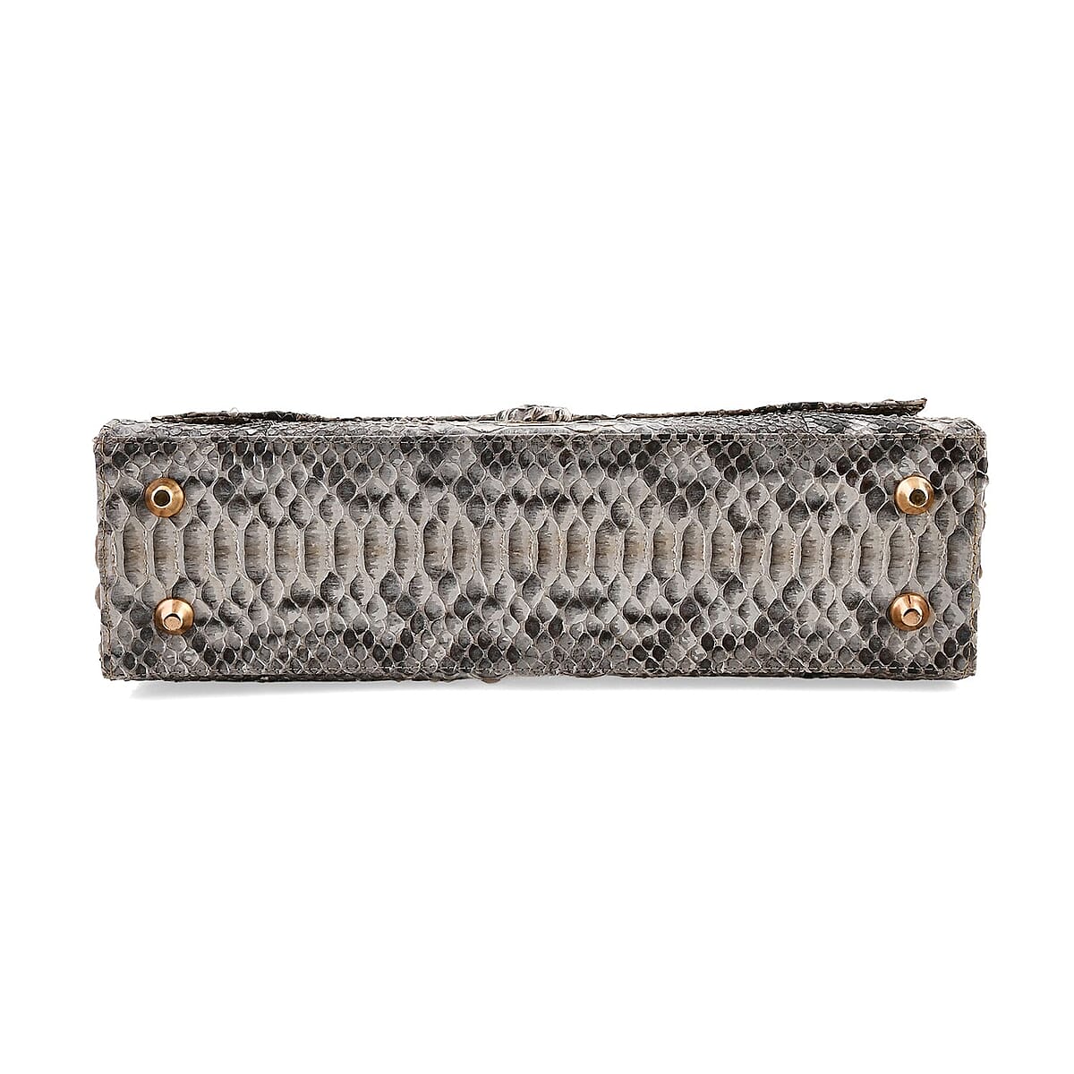 The Grand Pelle Natural 100% Genuine Python Leather Handbag image number 7