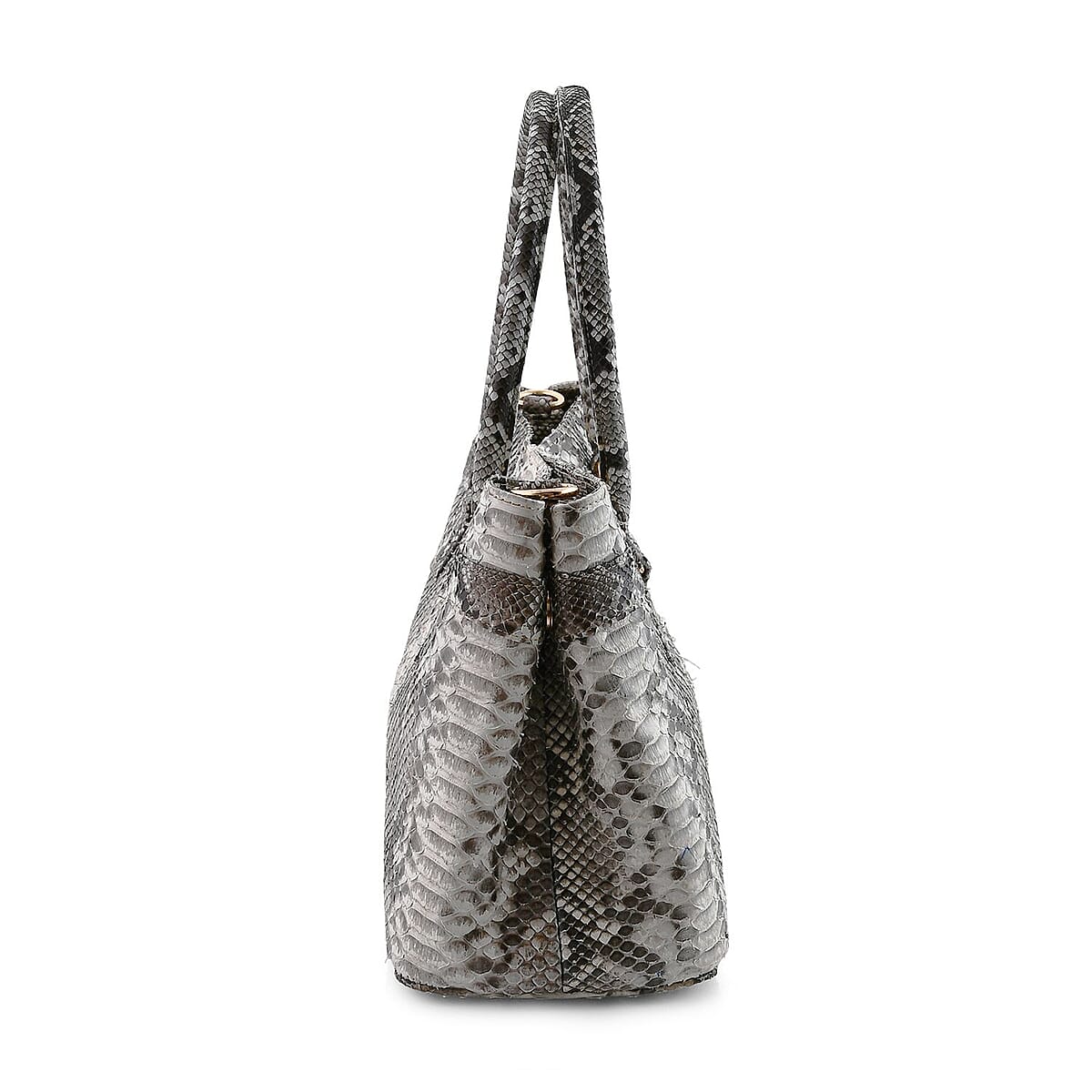 The Grand Pelle Natural 100% Genuine Python Leather Tote Bag image number 4