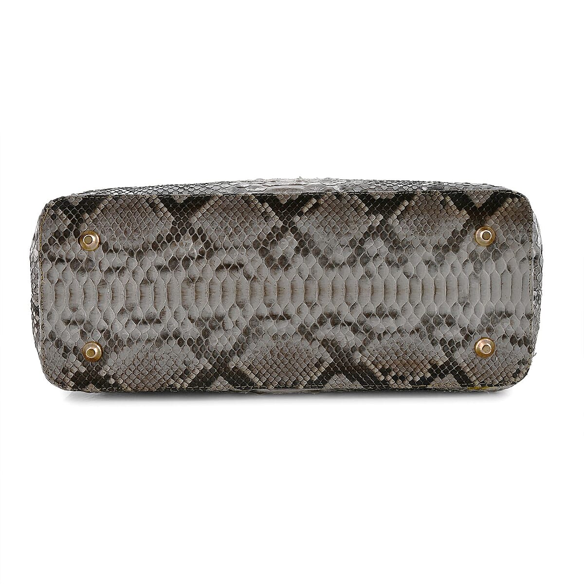 The Grand Pelle Natural 100% Genuine Python Leather Tote Bag image number 5