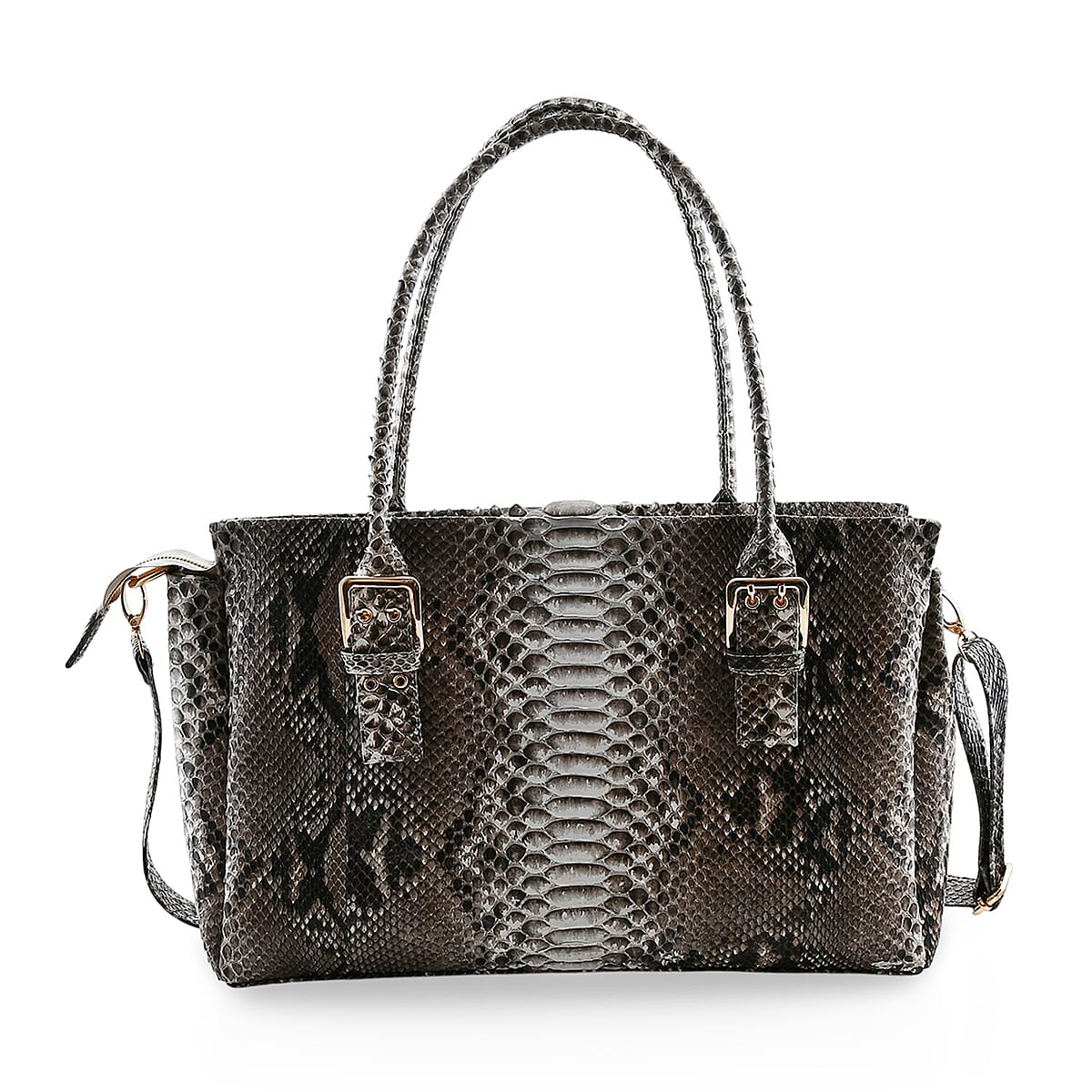 The Grand Pelle Natural 100% Genuine Python Leather Handbag image number 4