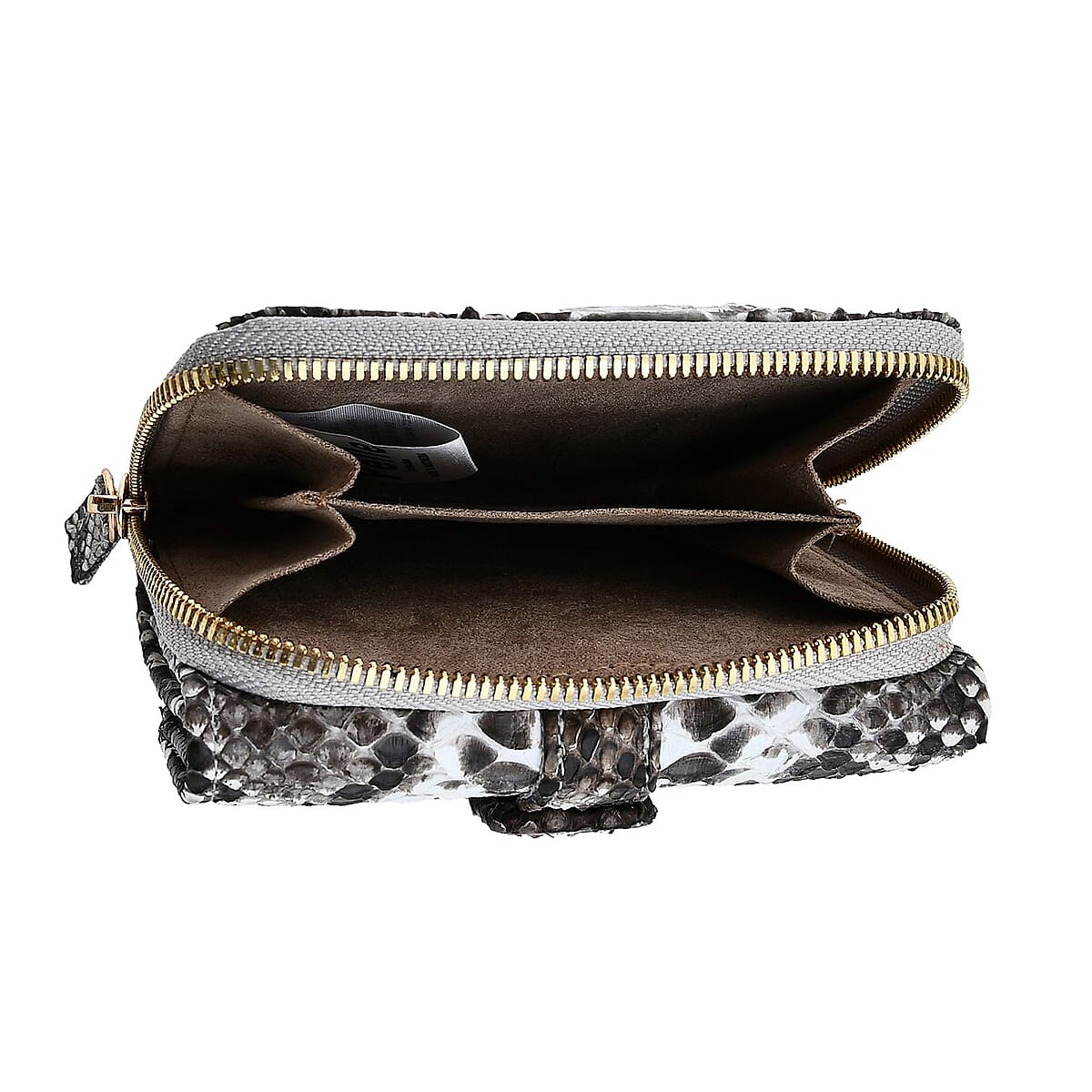 The Grand Pelle Natural 100% Genuine Python Leather Womens Wallet image number 7