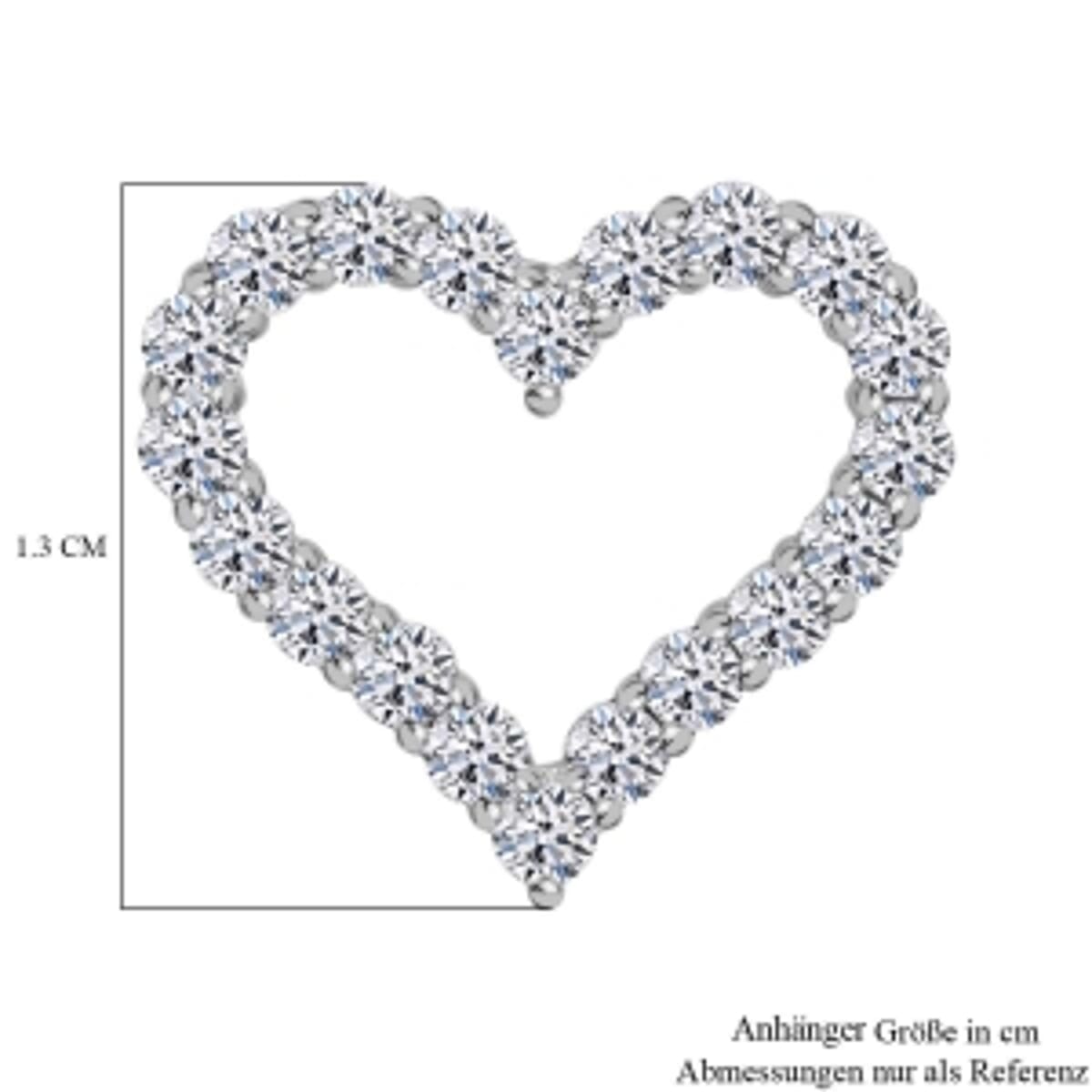 Lab Grown Diamond 0.53 ctw Pendant in Platinum Over Sterling Silver image number 5