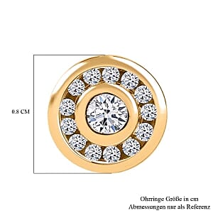 Lab Grown Diamond (SI GH) 0.25 ctw Earring in Vermeil YG Over Sterling Silver