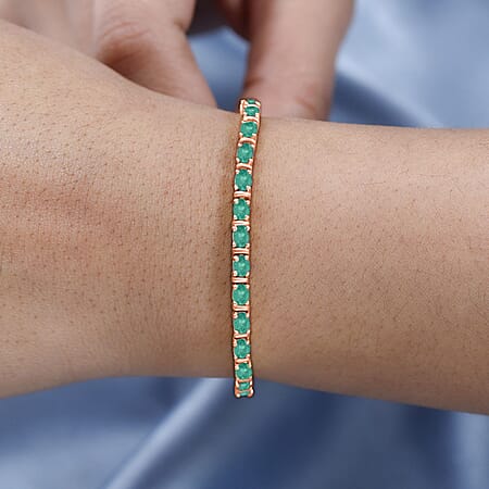 Rose Gold Over Sterling Silver / 8 Inches - Product card gallery slide 2 (10177947533625)