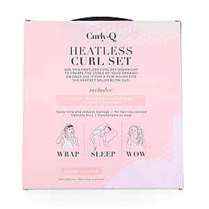 CurlyQ Long Dusty Rose Curling Wrap & Clips
