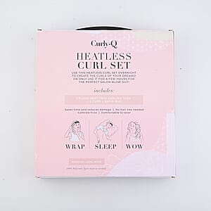 CurlyQ Long Dusty Rose Curling Wrap & Clips