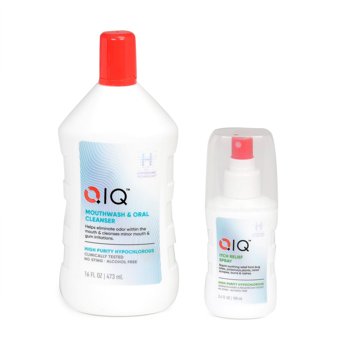 QIQ Mouthwash & Oral Cleanser (16oz) with Itch Relief Spray (3.4oz) image number 0