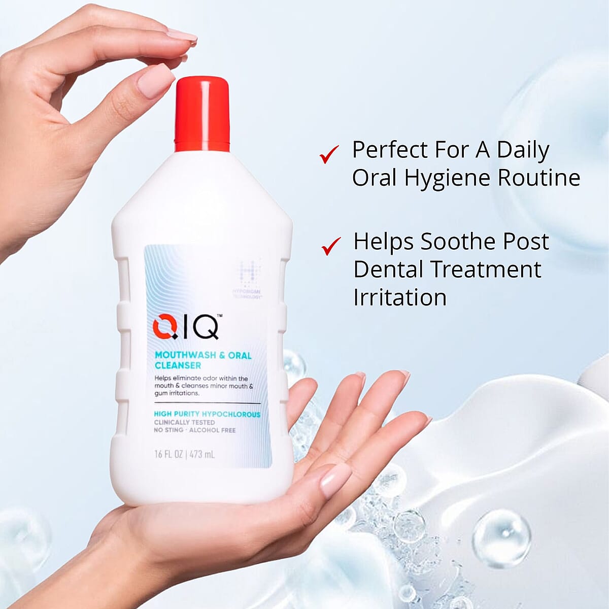QIQ Mouthwash & Oral Cleanser (16oz) with Itch Relief Spray (3.4oz) image number 3