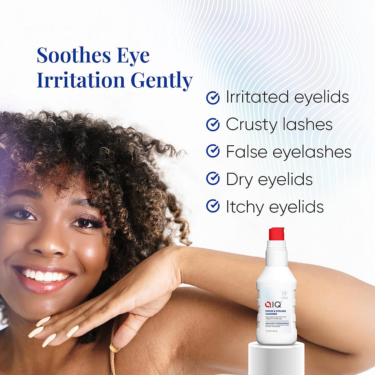 QIQ EyeLid & Eyelash Cleanser BOGO Bundle (2x 2oz) image number 1