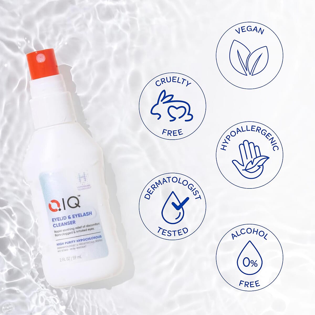 QIQ EyeLid & Eyelash Cleanser BOGO Bundle (2x 2oz) image number 4
