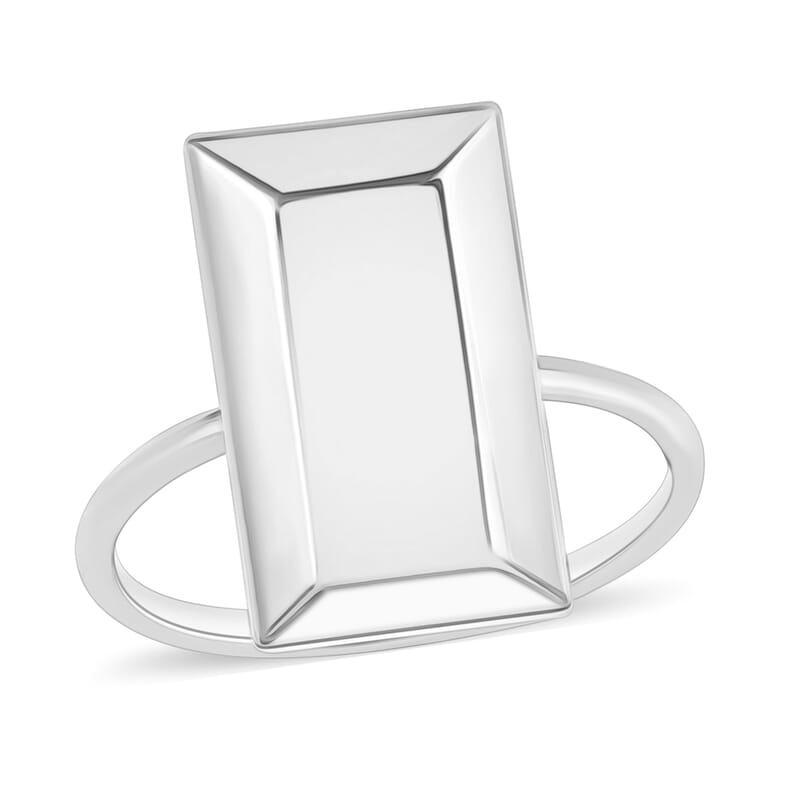 D'Joy Bar Ring in 10K White Gold (Size 10.0) 2.5 Grams